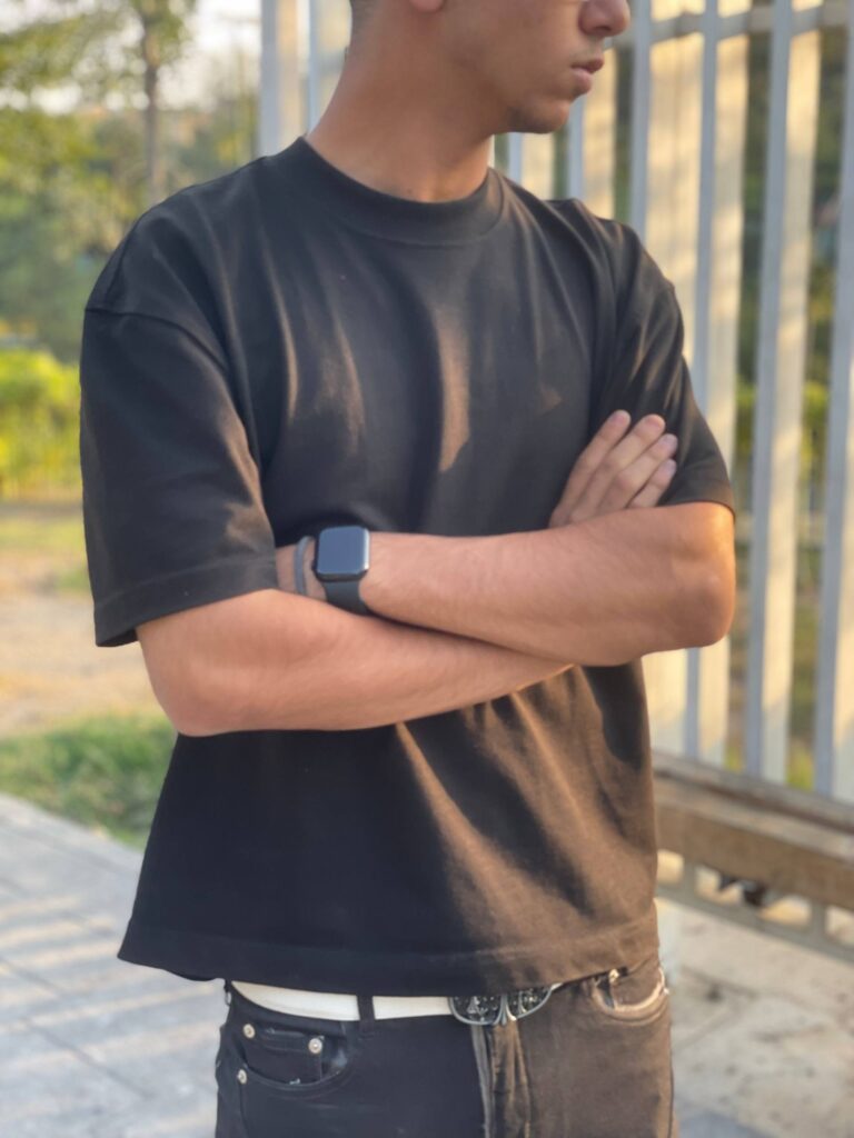 REWEAR — تیشرت باکسی بیسیک سفید و مشکی